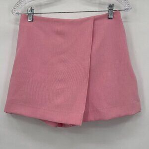 Zara Pink Wrap Front Skort – Size Small